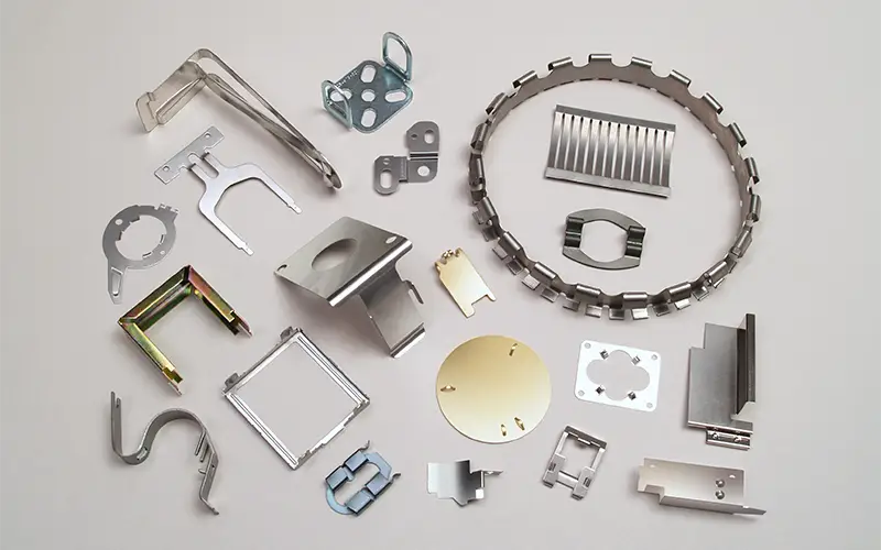 Fourslide-produced metal stampings