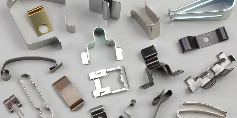 Custom metal spring clips