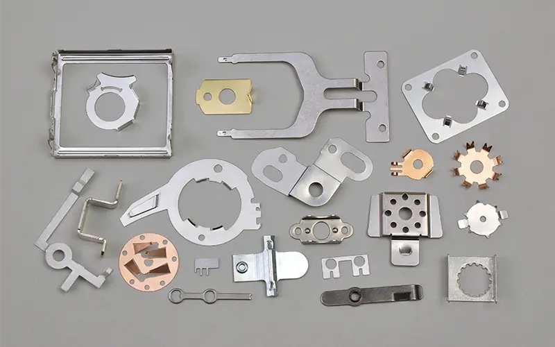 Metal stampings produced on a fourslide machine